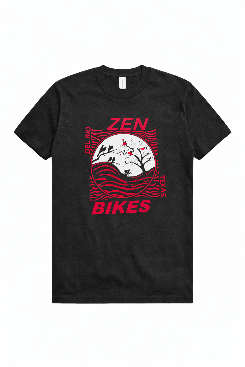 Zen Bikes Del Rio Texas custom DTF printed t-shirt